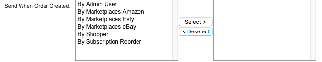 New Sections Edit Emails