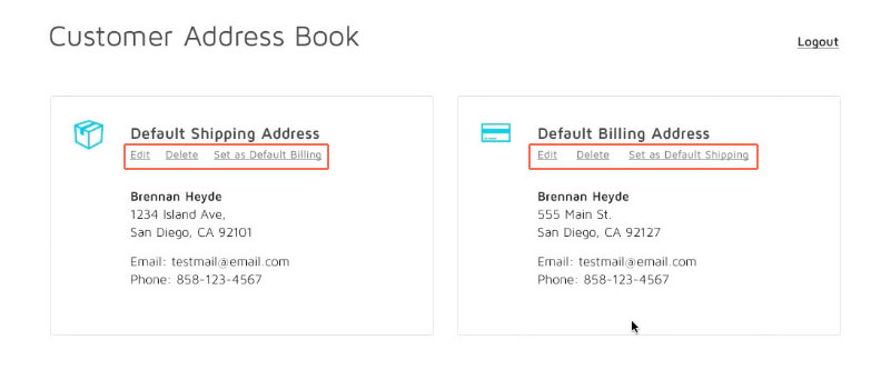 Customer Address Book