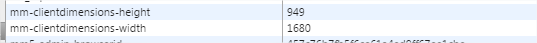 Screen Dimensions