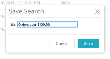 Save Search