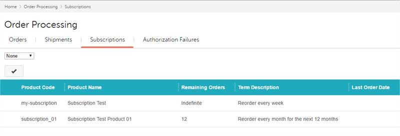 Manage Subscriptions