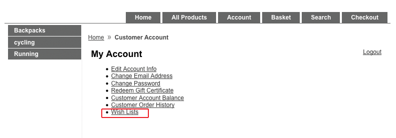 My Account