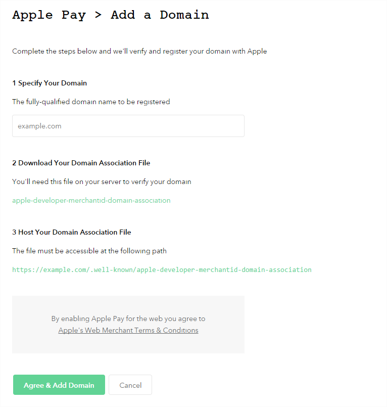 Specify Domain