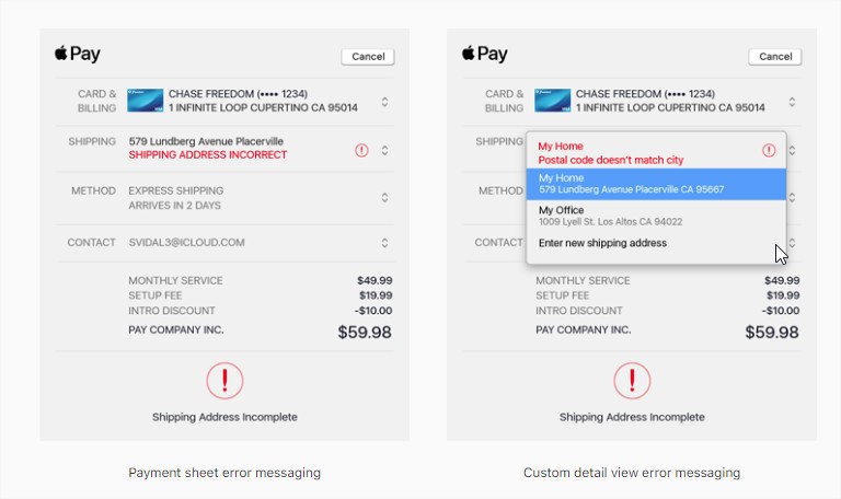Apple Pay Error