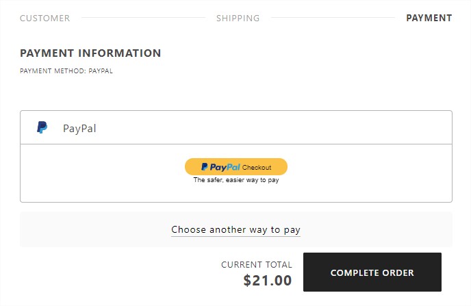 Paypal Checkout for Braintree