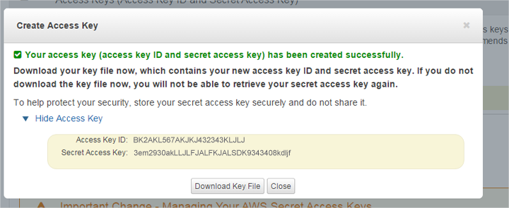 Security Credentials