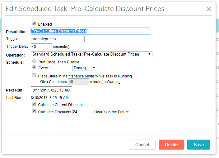 Edit Scheduled Tasks